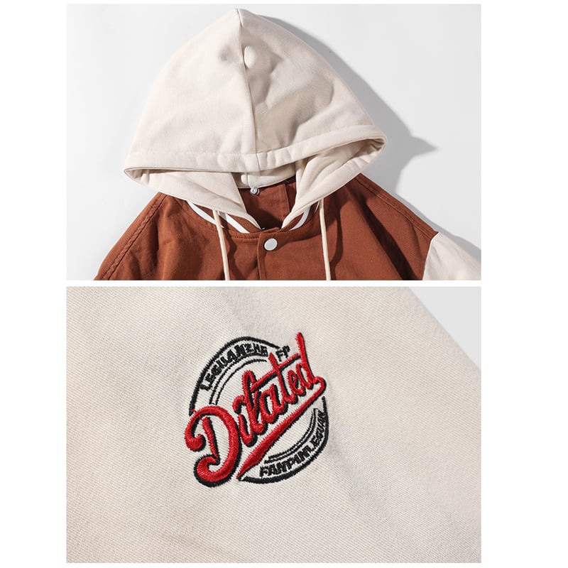 [BIGEMAN Series]★Outer★ Stadium jacket outerwear 2color Unisex Men's Large size Hooded