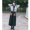 Load image into Gallery viewer, [Kogaisha---Monster Series] ★Chinese-style pants★ Gaucho pants, bottoms, easy to match, slimming, black, ML XL
