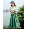 Load image into Gallery viewer, [Shirashu Series] ★Skirt★ Bottoms Summer Clothes Simple Ladies Fashion Green Green Easy to match
