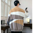 Load image into Gallery viewer, [ZUOFEILI Series] ★Sweater★ 5color Tops Unisex Men's Large Size Switching Color Scheme Stylish
