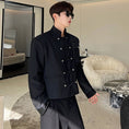 Load image into Gallery viewer, [Illustrated series] ★China style outerwear★ Jacket unisex men's short length black black retro
