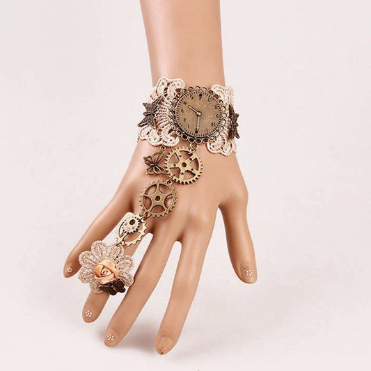 [CIYUAN Series]★Bracelet★ Bracelet Women's Accessories Integrated Bracelet + Ring Retro