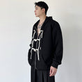 Load image into Gallery viewer, [Illustrated series] ★China style outerwear★ Parka unisex men's China button spring clothes black white
