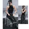 Load image into Gallery viewer, [Daiseiryusu Series] ★China style tops★ Camisole tank top Simple Easy to match with design Black
