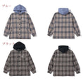 Load image into Gallery viewer, [BIGEMAN Series]★Jacket★ Outerwear 2color Unisex Men's Large Size Hooded Plaid Pattern
