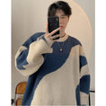 Load image into Gallery viewer, [PPG Series]★Sweater★ 2color Tops Unisex Men's Color Scheme Black Blue Black Blue Easy to match
