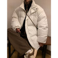 Load image into Gallery viewer, [PPDJ Series] ★Cotton Coat★ 2color Outerwear Winter Coat Unisex Men's Large Size Black White
