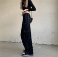 Load image into Gallery viewer, [Miyakoya Series]★Denim Pants★ Trousers Bottoms Black Black Women's Fashion Easy to Match
