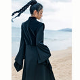 Load image into Gallery viewer, [Da Qinglong Shu Series] ★Chinese style dress★ Fake layered Chinese clothing slimming black black original
