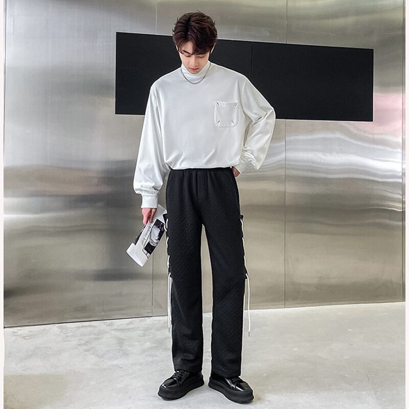 [WENYI Series]★Casual Pants★ 2color Bottoms Pants Unisex Men's Black White