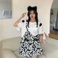 Load image into Gallery viewer, [Left Sister Series] ★One Piece★ Panda Super Cute Loose Round Neck Short Sleeve Short Length Switchable
