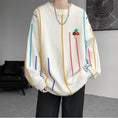 Load image into Gallery viewer, [LANGGUANGHU series] ★Sweater★ 2color knit tops Unisex Men's Large size Aya Black White
