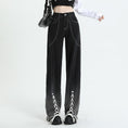 Load image into Gallery viewer, [Escape from Earth Series]★Denim Pants★ Pants Bottoms Slimming Ladies Stylish Black Black
