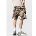 Load image into Gallery viewer, [Satoru Series] ★Shorts★ 3color Floral Pattern Bottoms Short Length Pants Unisex Men's Blue Black Green
