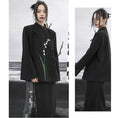 Load image into Gallery viewer, [Big Blue Dragon Series] ★Chinese style outerwear★ Blazer Lily of the Valley Rasha Embroidery Chinese Clothes Black Black
