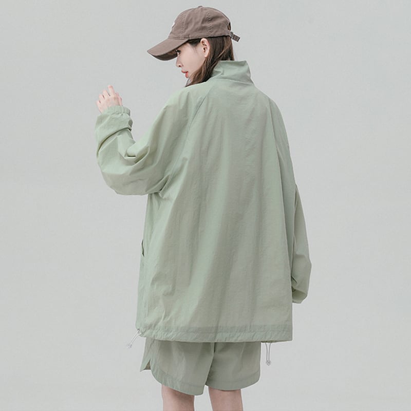 [CHAOMEICHEN Series]★Setup★ 3color outerwear + shorts, unisex, men's sun protection, spider