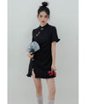 Load image into Gallery viewer, [LOVEHEYNEW Series] ★Mini-length Chinese dress★ Cute Chinese clothing Black Black Girls' night out Date Original
