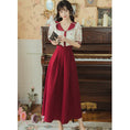 Load image into Gallery viewer, [Jinkyoku Series]★Skirt★ Bottoms Spring/Summer Long Skirt Ladies Retro Red Red SML
