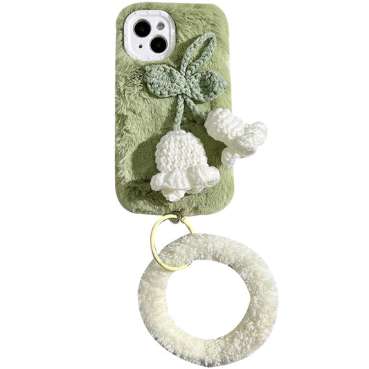 [YOUPIN series]★Mobile case★ iPhone14 iPhone13 iPhone12 iPhone11 Green Fluffy Suzuran Suzuran