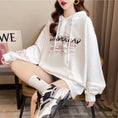 Load image into Gallery viewer, [YIDIEQIAN series]★China style hoodie★ Tops 2color black white print casual
