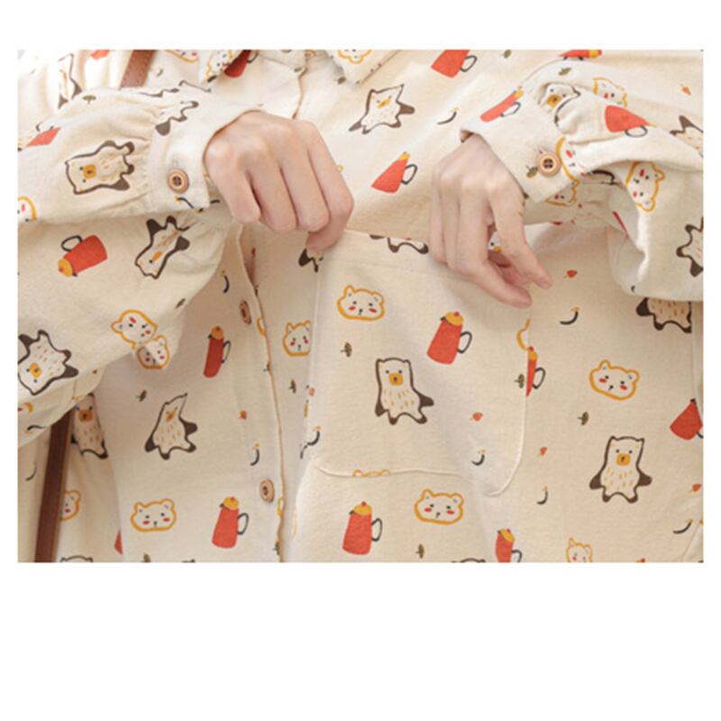 [Mago Series]★Shirt★ 3color Tops Penguin Long Sleeve Shirt Print Loose Cute SML