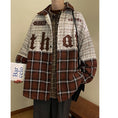 Load image into Gallery viewer, [YOULIN Series] ★Outer★ 3color Unisex Men's Plaid Pattern Coffee Color Green Black
