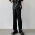 Load image into Gallery viewer, [YOULIN Series]★Pants★ Casual pants, unisex, men's, cool, black, black design, easy to match
