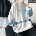 Load image into Gallery viewer, [Yurin Series] ★Tops★ 2color Casual Unisex Men's Color Switching Casual Black White Blue
