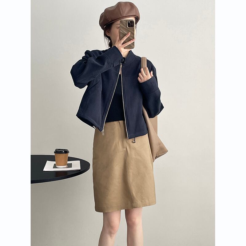 [Togawa Series] ★Outer★ 2color Jacket Short Length Simple Easy to Match Brown Navy ML