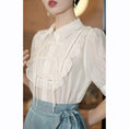 Load image into Gallery viewer, [QIYC Series]★China style shirt★China button short sleeve tops, summer clothes, improves temperament, improved Hanfu, Hanfu tops, with design
