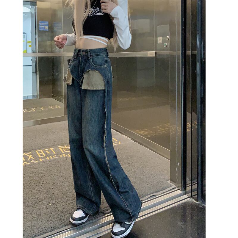 [KEKELI Series]★Denim Pants★ Trousers Bottoms Fashion Ladies Stylish Slimming