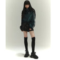 Load image into Gallery viewer, [LadyGhost Series] ★Outer★ Jacket Short Length Stadium Jumper Retro Green Green Easy to match
