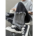 Load image into Gallery viewer, [MEINAN Series] ★Denim Pants★ Bottoms Pants Unisex Men's Fringe Stylish Black Black
