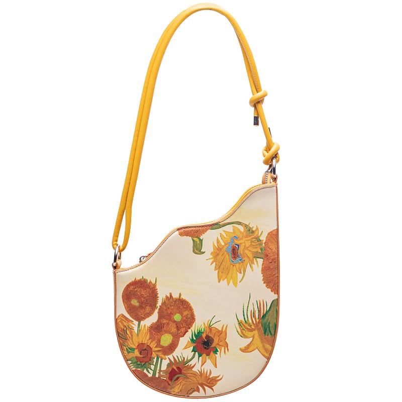 [XIAOZHONG Series]★Bag★ Shoulder bag Sunflower PU Easy to match Date Commuting