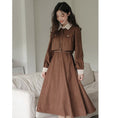 Load image into Gallery viewer, [Encounter series] ★Dress★ 2color with belt corduroy temperament improvement date easy to match
