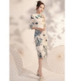 Load image into Gallery viewer, [Bacho Senko Series] ★Cheongsam dress★ Dress, long length, butterfly, elegant, large size, slim
