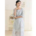 Load image into Gallery viewer, [Miss Fenny Series] ★Chinese style dress★ 3color Elegant Chinese clothes Tang suit Retro print Summer clothes Comfortable to the touch
