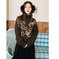 Load image into Gallery viewer, [Kokaisha --- Leaf Collection Series] ★China style sweater★ Tops, thick, warm, short length, easy to match
