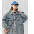 Load image into Gallery viewer, [FKZ Series]★Jacket★ 2color Outer Denim Jacket Unisex Men's Loose Spring Clothes Jeans
