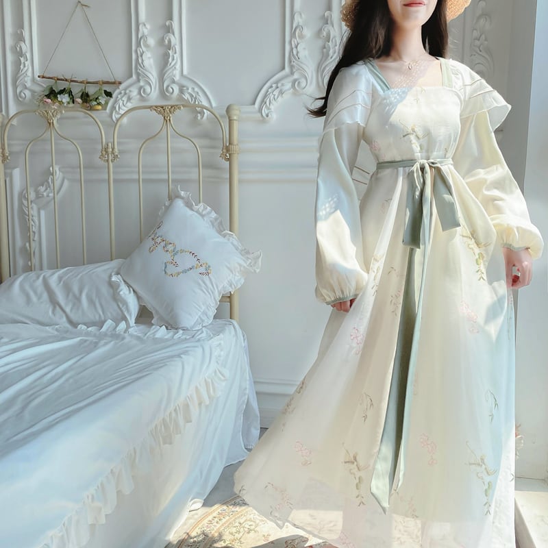 [LAOPAO Princess Series] ★Chinese style dress★ Hanfu dress Chiffon Photography Cute Retro S M L XL