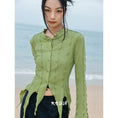 Load image into Gallery viewer, [Daiseiryusu Series] ★China style shirt★ 2color tops irregular wear thin white green white green
