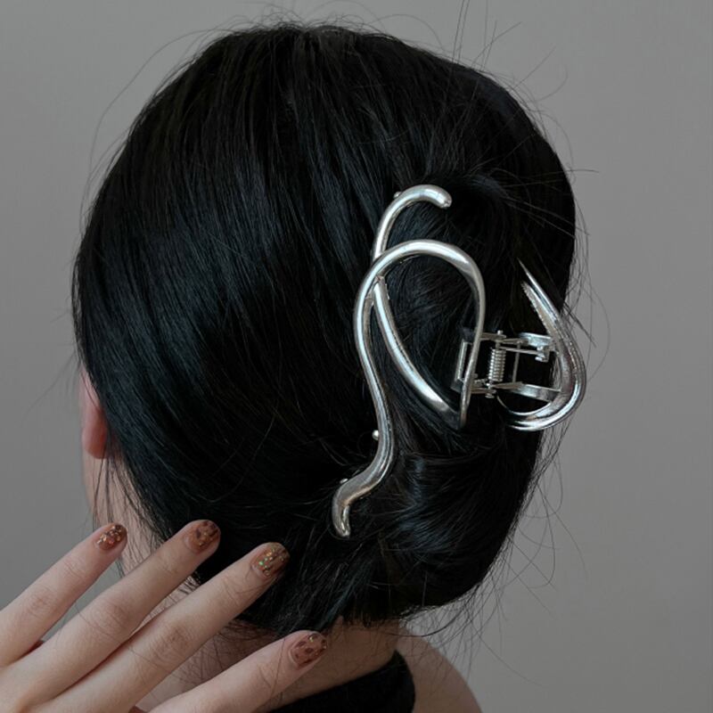 [KANSAI Series] ★Hair Ornament★ Hair Clip Ladies Accessory Accessory Silver Shiny Women Present Gift Adult