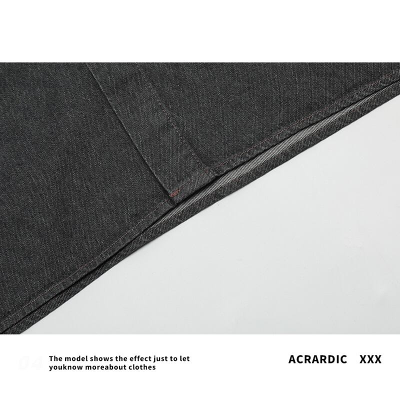 [ACRARDIC Series]★Shirt with tie★ 2color tops short sleeve shirt color scheme unisex men's denim shirt