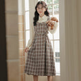 Load image into Gallery viewer, [MEIYI Series] ★One Piece★ Women's Plaid Fake Layered Commuting Date Cute
