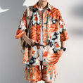 Load image into Gallery viewer, [BIGEMAN Series]★Setup★ Shirt + Shorts 4color Unisex Men's Large Size Aloha Shirt
