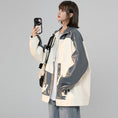 Load image into Gallery viewer, [Fujiiman Series]★Jacket★ 2color PU outerwear unisex men's color scheme coffee color blue
