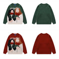 Load image into Gallery viewer, [Satoru Series]★Sweater★ 2color knit tops Unisex Men's Unisex Men's Green Red
