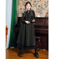 Load image into Gallery viewer, [Ancient mansion --- 臇薇 series] ★China style dress★ Long dress Black Black China button
