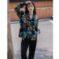 Load image into Gallery viewer, [YOUZI Series]★Shirt★ Tops, oil painting style, floral pattern, loose, retro, commuting, dating, ladies, unique, cute
