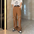 Load image into Gallery viewer, [G33 Series]★Pants★ 2color Denim Pants Bottoms Unisex Men's Large Size Black Brown Stylish
